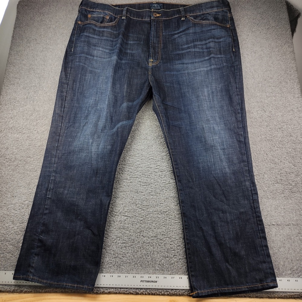 Lucky Brand Jeans Mens 52x32 181 Relaxed Straight Blue Denim Stretch EUC